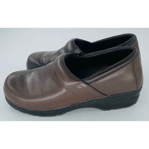 LL Bean Shoes Womens 8.5M  Brown Clogs Classic Klogs Heel Slip On Rubber Sole - Picture 4 of 9